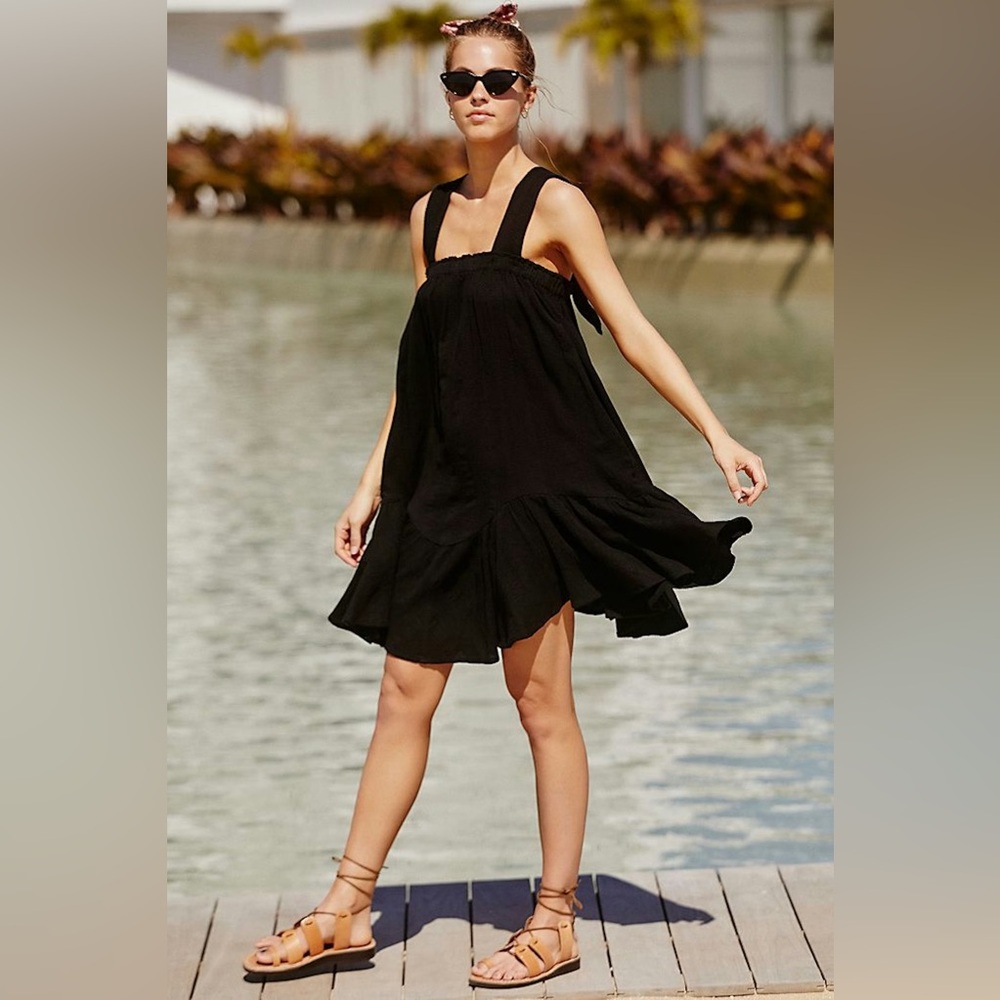 Free People Heart Signal Convertible Mini Dress Black | size XS *SOLD OUT* NWOT